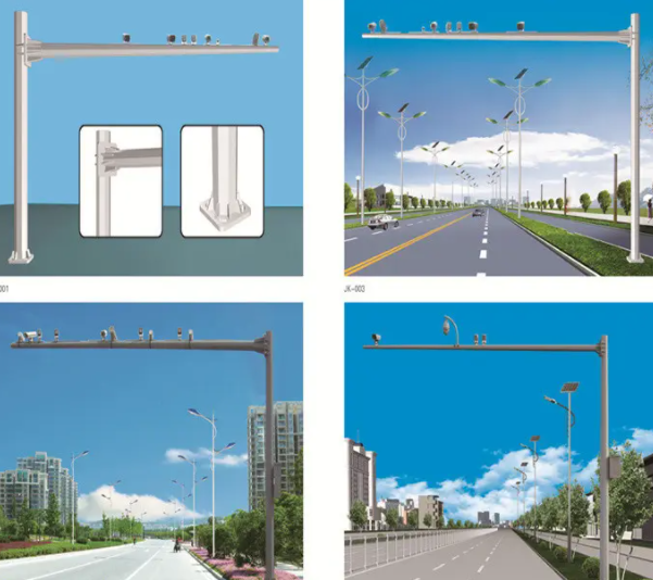 电子警察监控杆